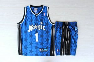Maillot De Basket Orlando Magic Survetements et Short Bleu Fonce Star